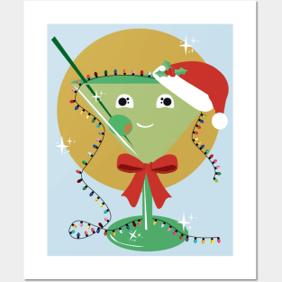 Santa Martini Posters and Art